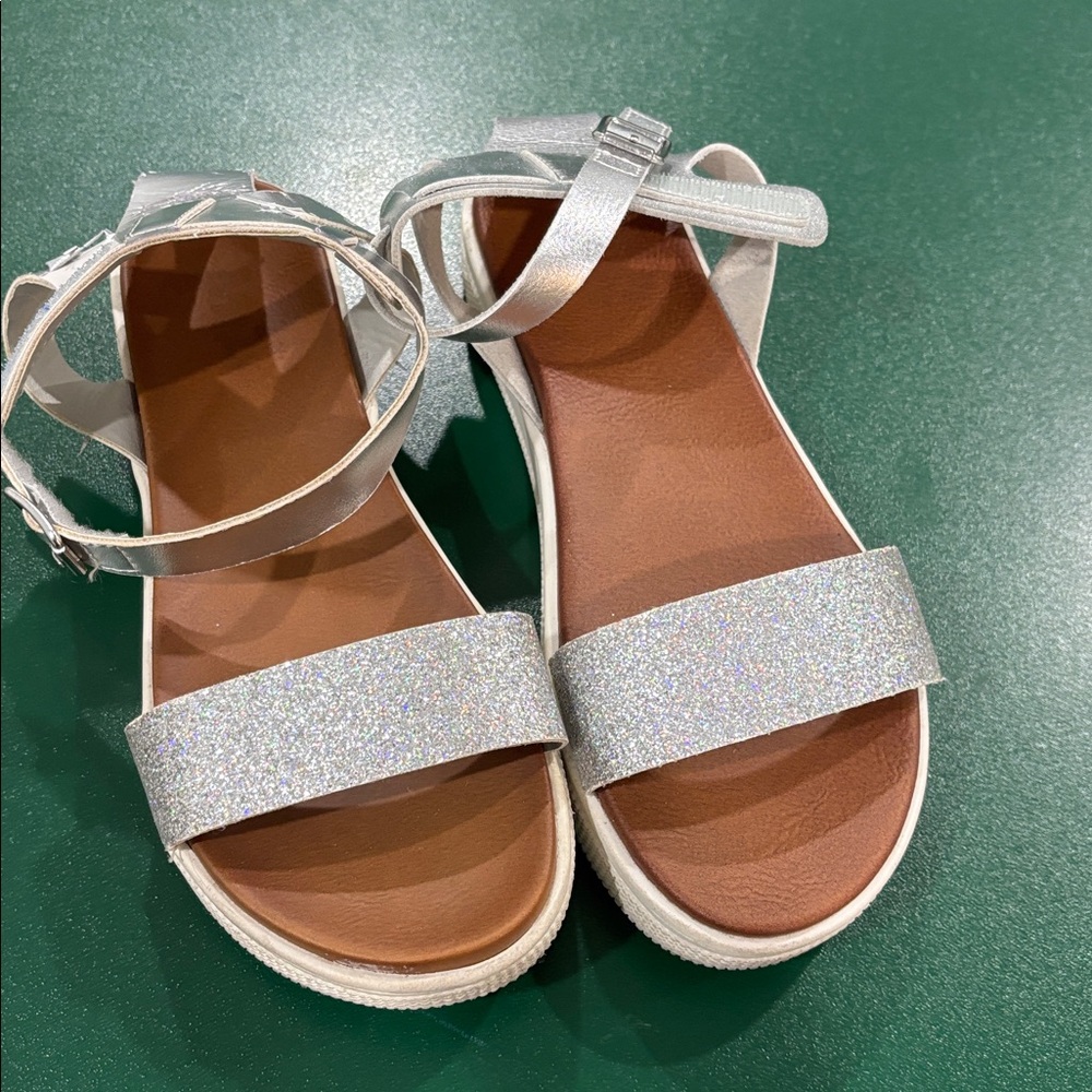 MIA Silver Glitter Kids Sandals